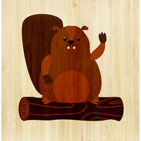 BABYWANDDEKO - Braun, Basics, Holz (60/60/3cm)