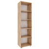 REGAL Honigeiche  - Honigeiche/Schwarz, MODERN, Holzwerkstoff/Kunststoff (49/178/32cm) - MID.YOU