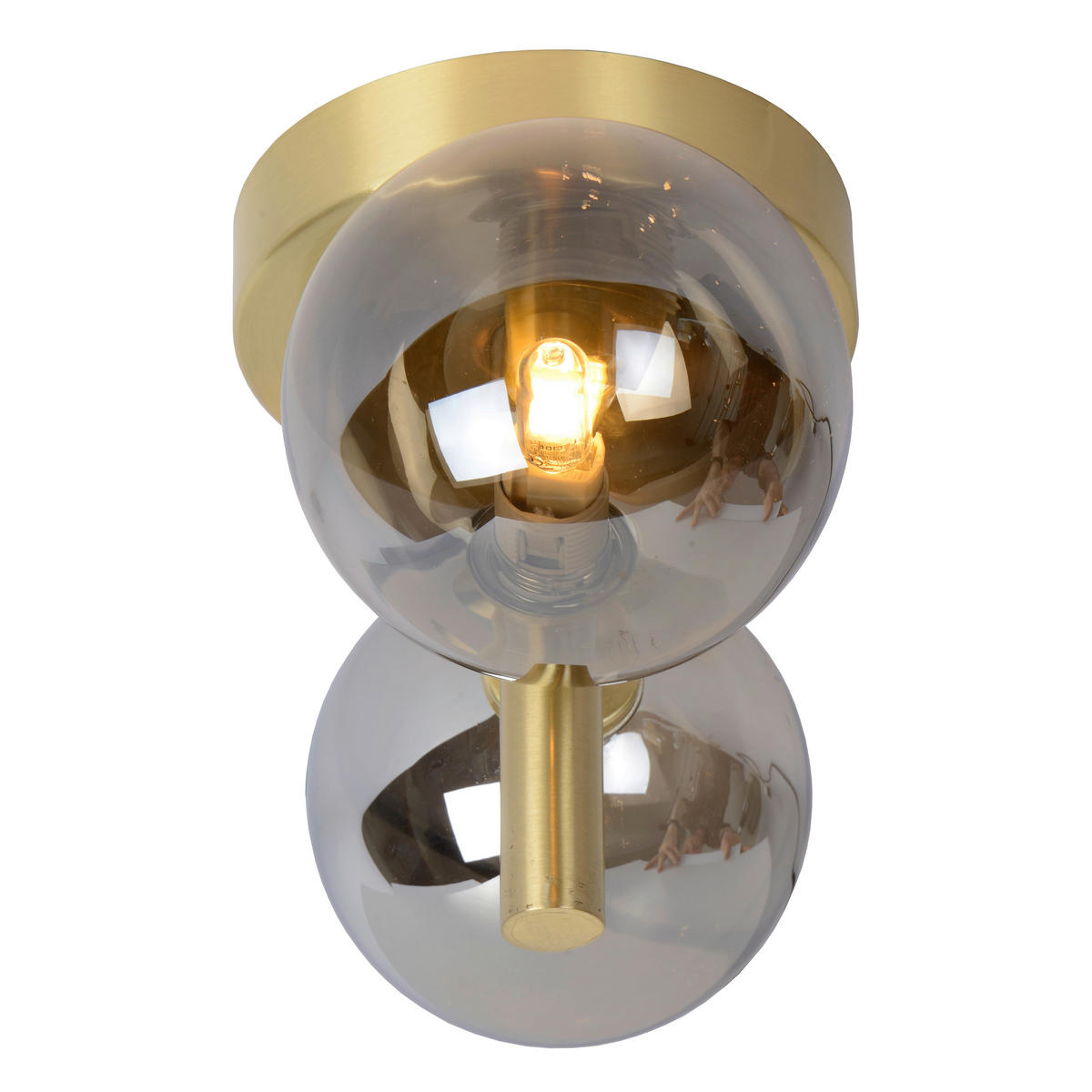 WANDLEUCHTE 12/15/24.5 cm   - Messingfarben, Design, Glas (12/15/24.5cm) - Lucide