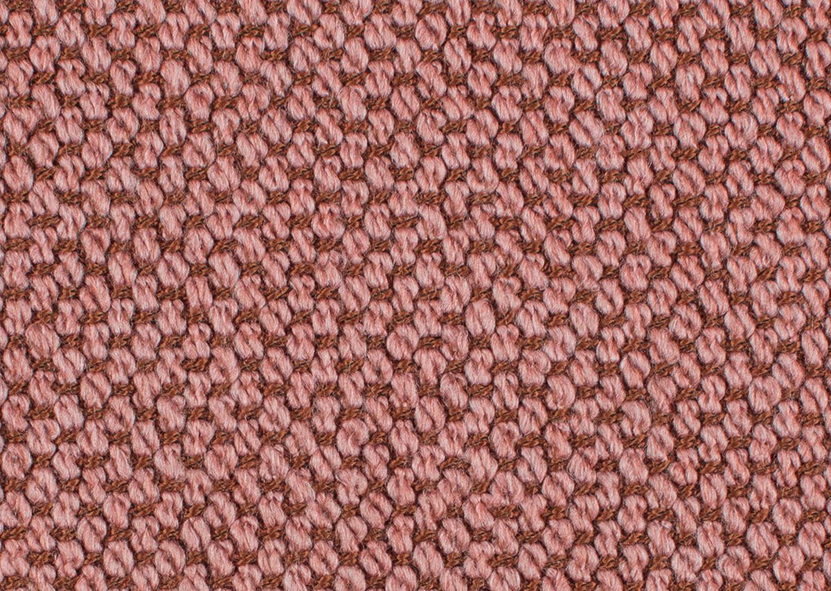 ECKSOFA in Flachgewebe, Struktur Hellrot  - Hellrot/Anthrazit, Design, Textil/Metall (254/230cm) - Johann Jakob