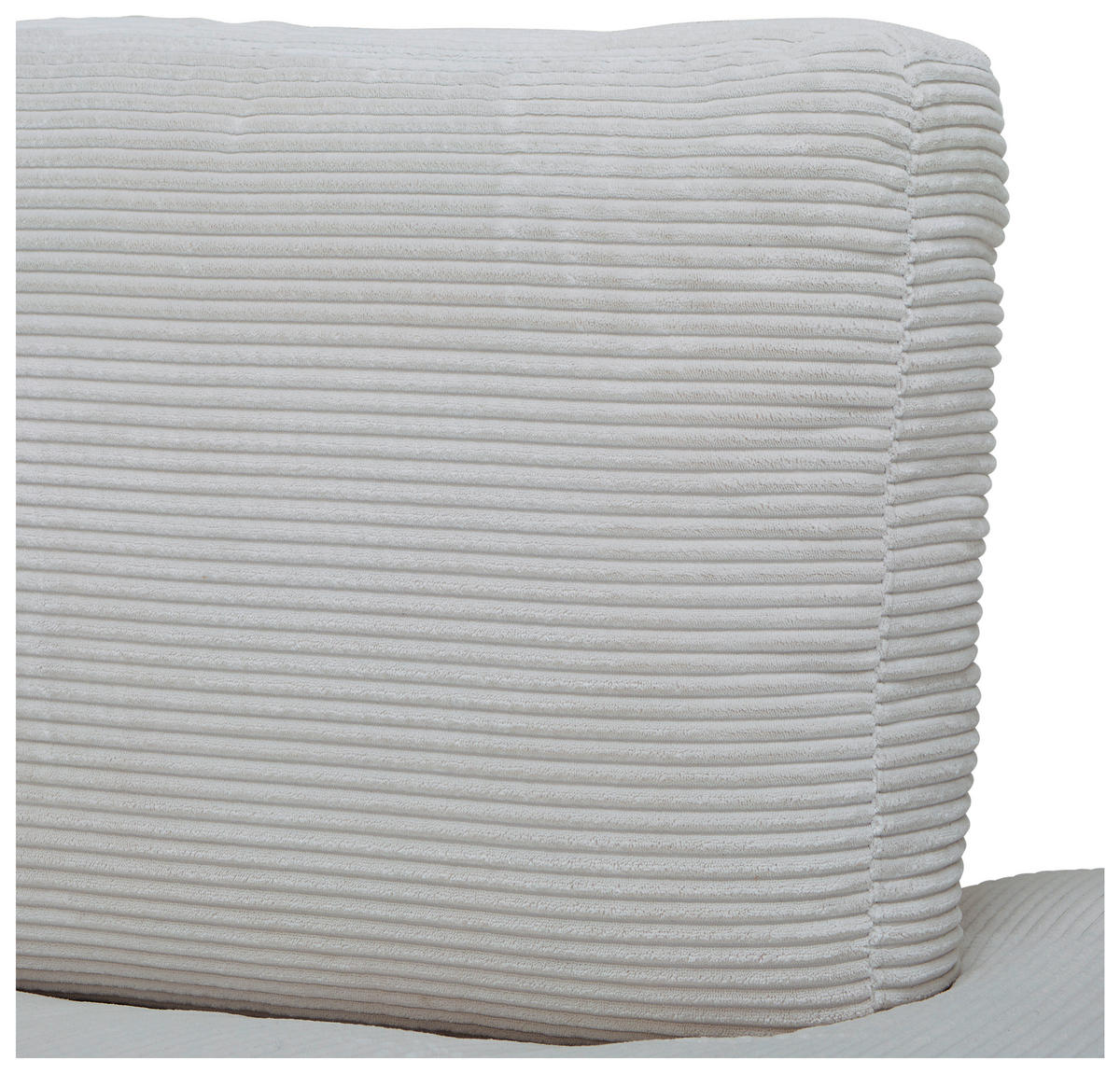 ECKSOFA Grau Cord  - Schwarz/Grau, Design, Kunststoff/Textil (265/224cm) - Hom`in