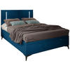 BOXBETT 140/200 cm  in Dunkelblau  - Schwarz/Dunkelblau, KONVENTIONELL, Textil/Metall (140/200cm) - Modante