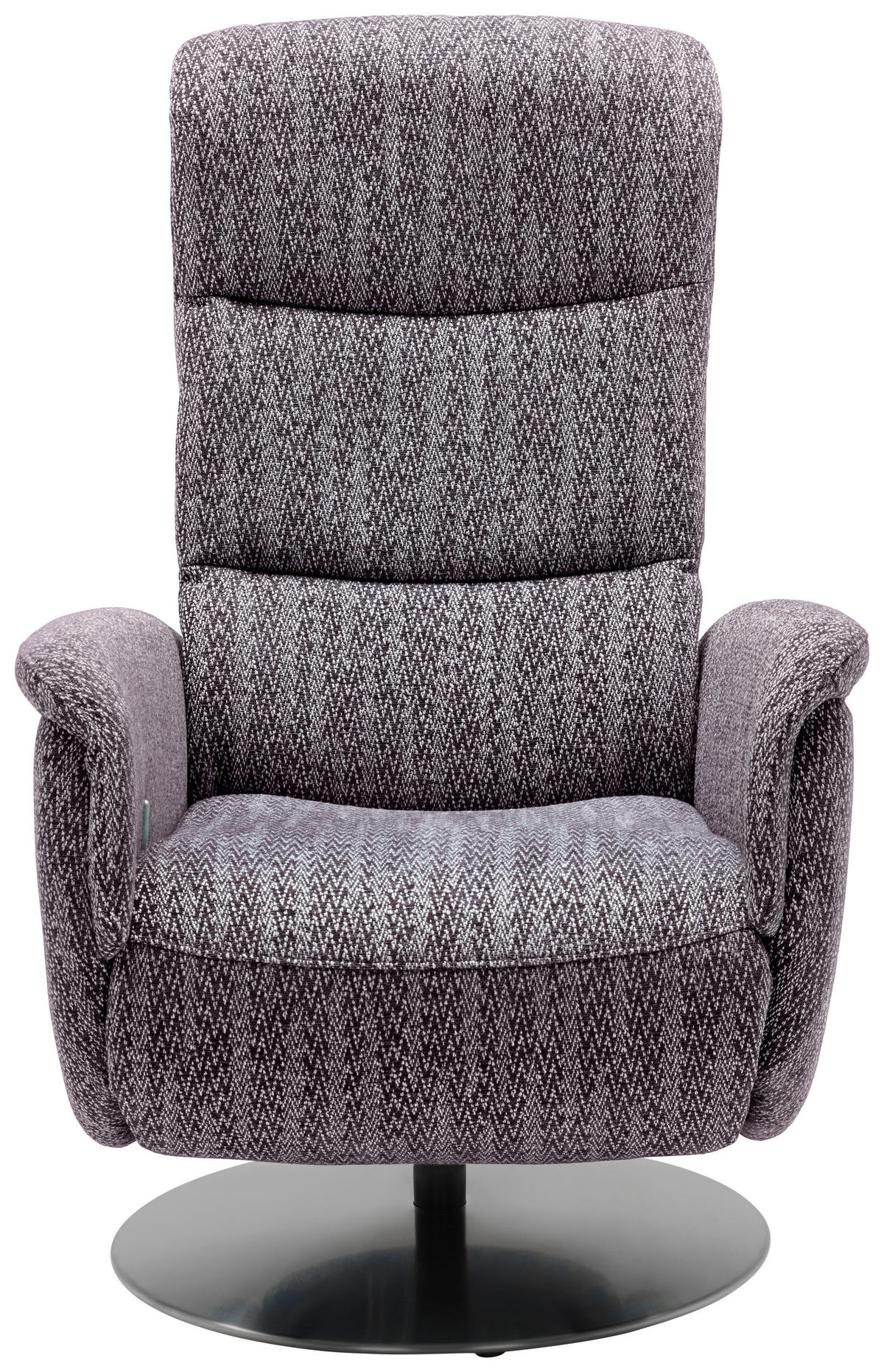 RELAXSESSEL in Textil Lila  - Edelstahlfarben/Lila, Design, Textil/Metall (71/112/83cm) - Dieter Knoll