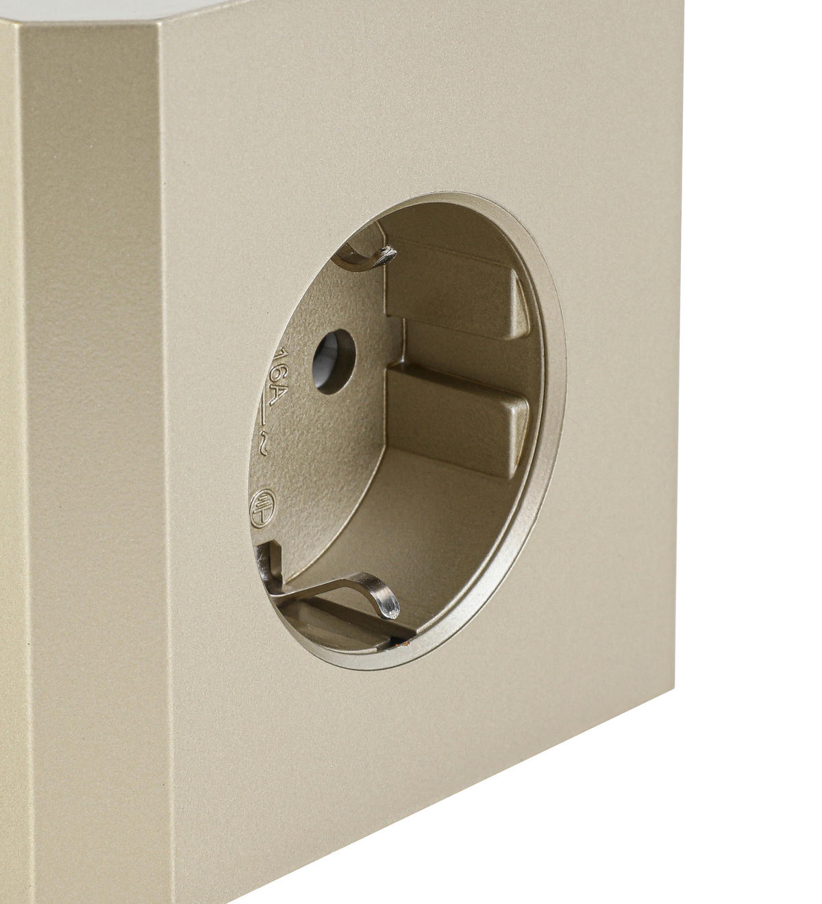 STECKDOSENWÜRFEL - Goldfarben, Basics, Kunststoff (7,5/7,5/7,5cm) - Mican