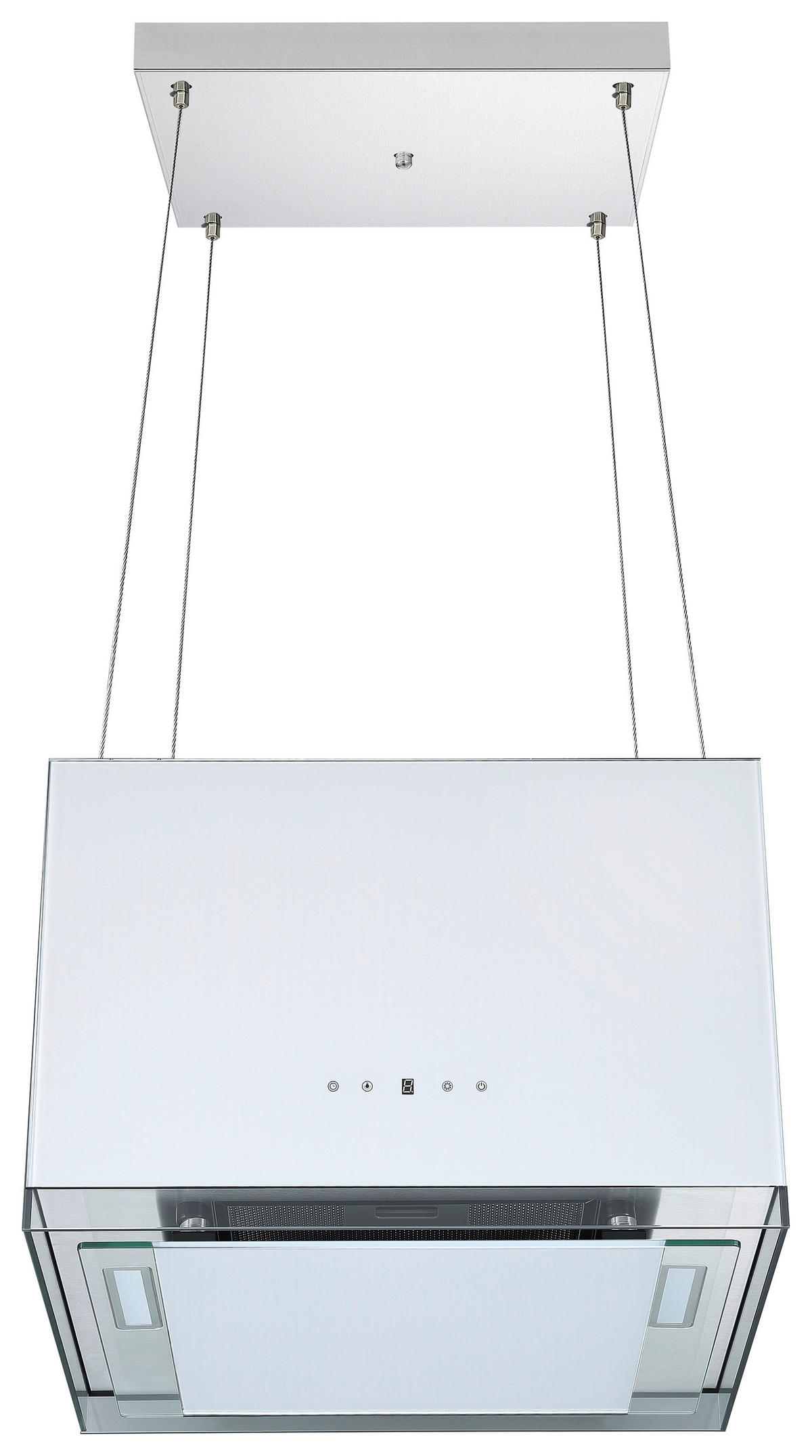 KÜCHENBLOCK 290-150 cm   in Weiß Hochglanz  - Wildeiche/Edelstahlfarben, Design, Holzwerkstoff/Kunststoff (290-150cm) - Respekta