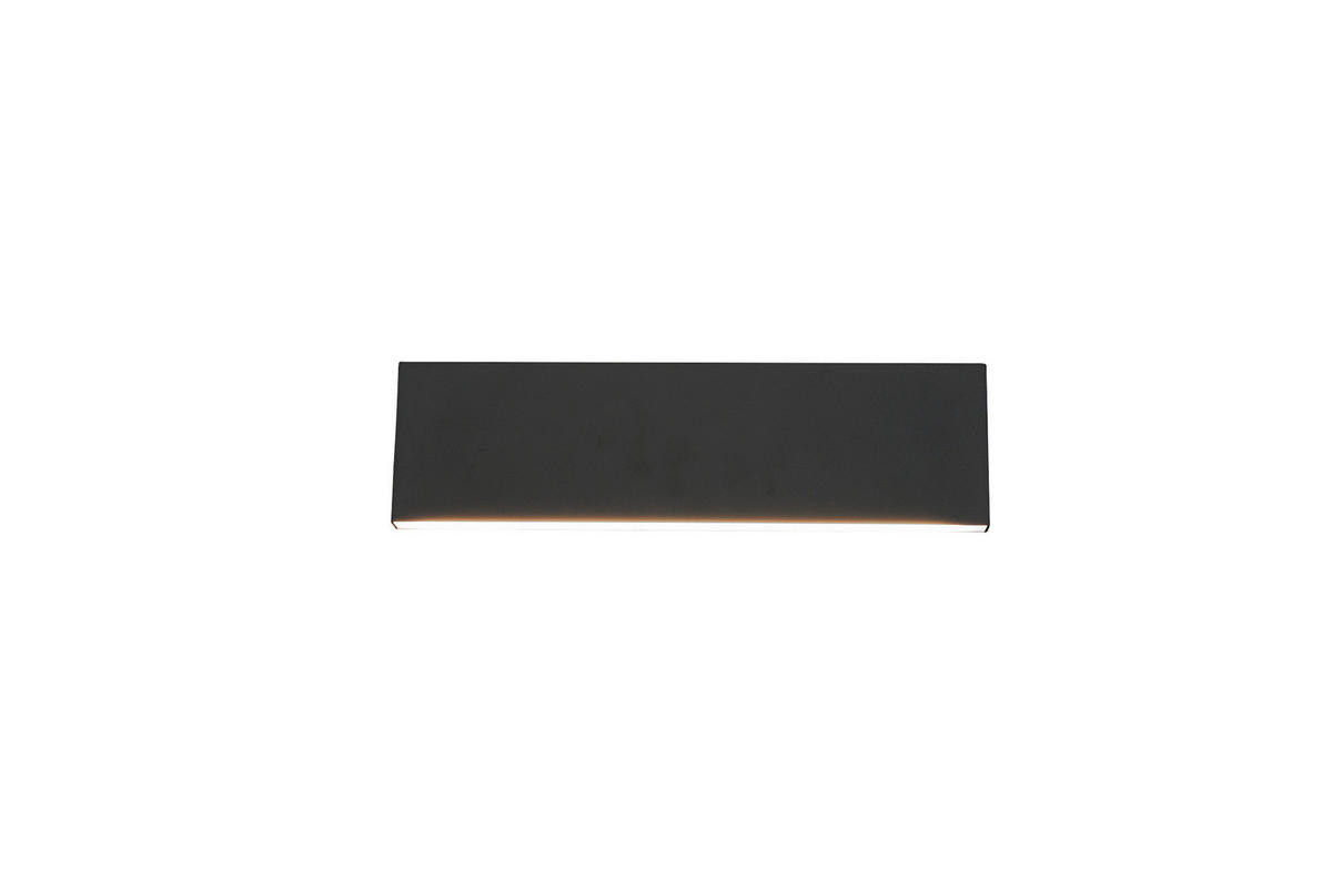 LED-WANDLEUCHTE 28/4,5/8 cm  - Schwarz, Design, Kunststoff/Metall (28/4,5/8cm) - Novel