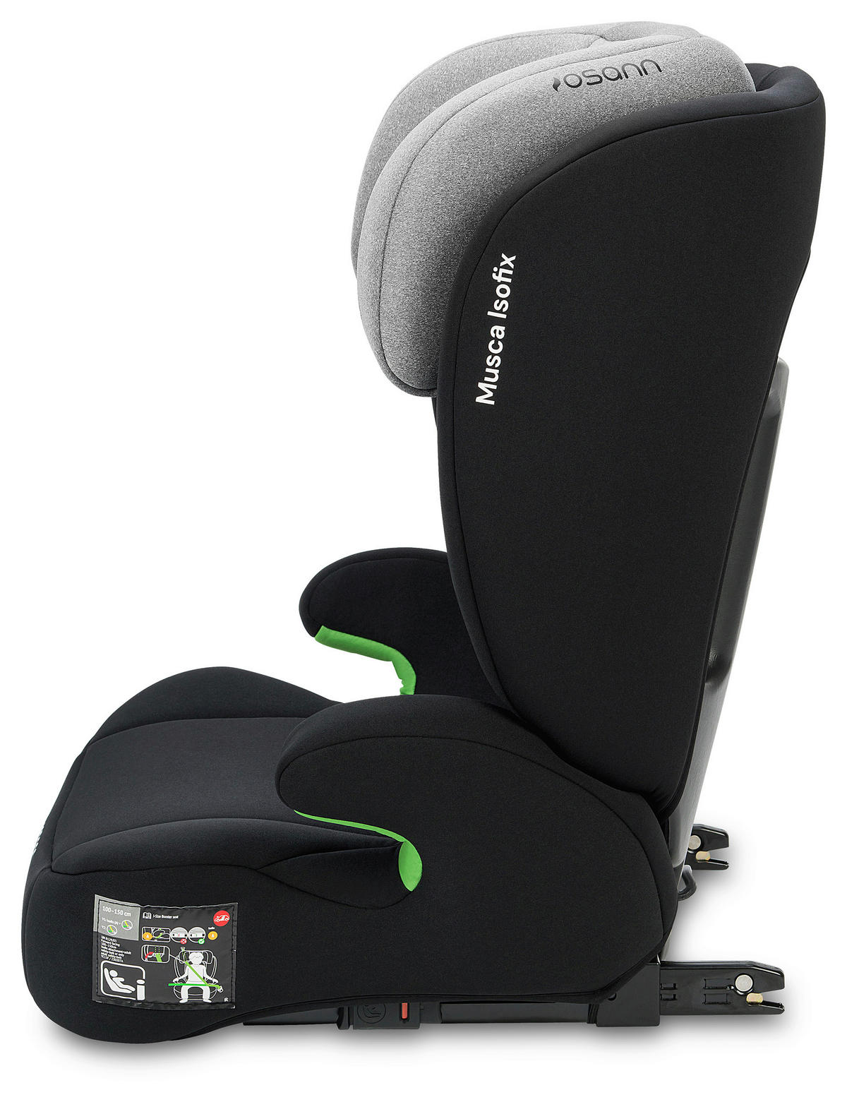 KINDERAUTOSITZ MUSCA ISOFIX ECE R 129 i-SIZE  - Hellgrau/Schwarz, Basics, Kunststoff/Textil (44/55/43cm) - Osann