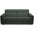 SCHLAFSOFA Cord Waldgrün  - Waldgrün/Schwarz, Design, Kunststoff/Textil (200/84/98cm) - Novel