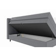 BOXSPRINGBETT 180/200 cm  in Grau  - Schwarz/Grau, KONVENTIONELL, Textil/Metall (180/200cm) - Carryhome