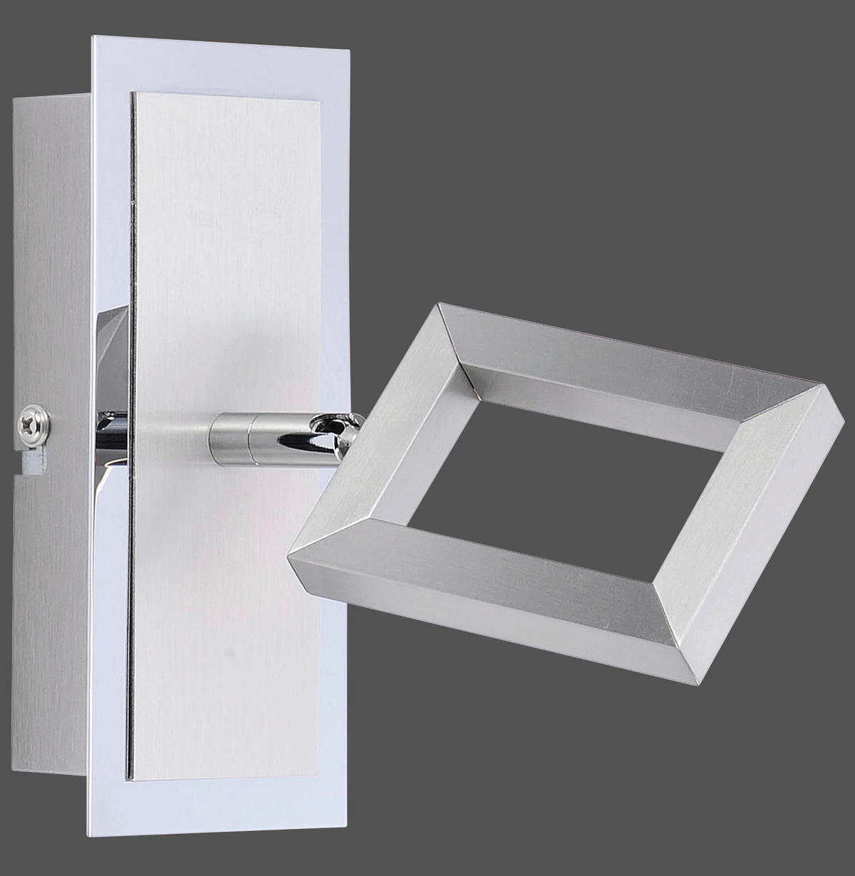 LED-WANDLEUCHTE   - Chromfarben/Weiß, Design, Kunststoff/Metall (14,5/7/15,4cm) - Paul Neuhaus