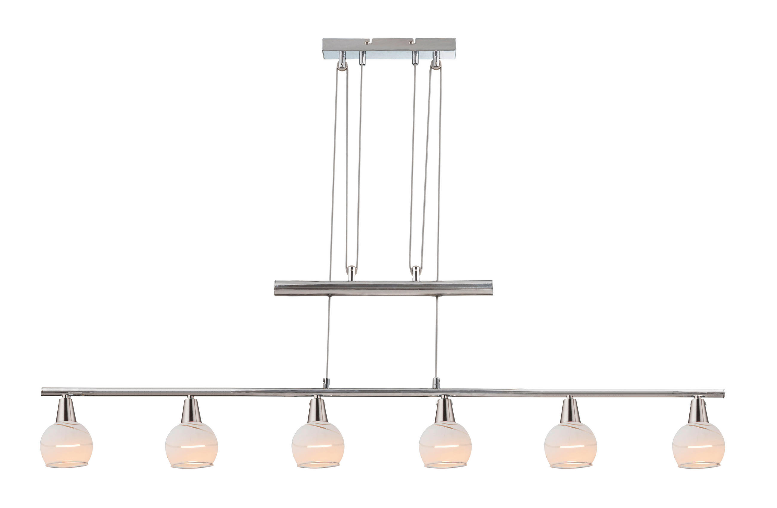 LED-HÄNGELEUCHTE 90/9,8/160 cm   - Basics, Glas/Metall (90/9,8/160cm) - Globo