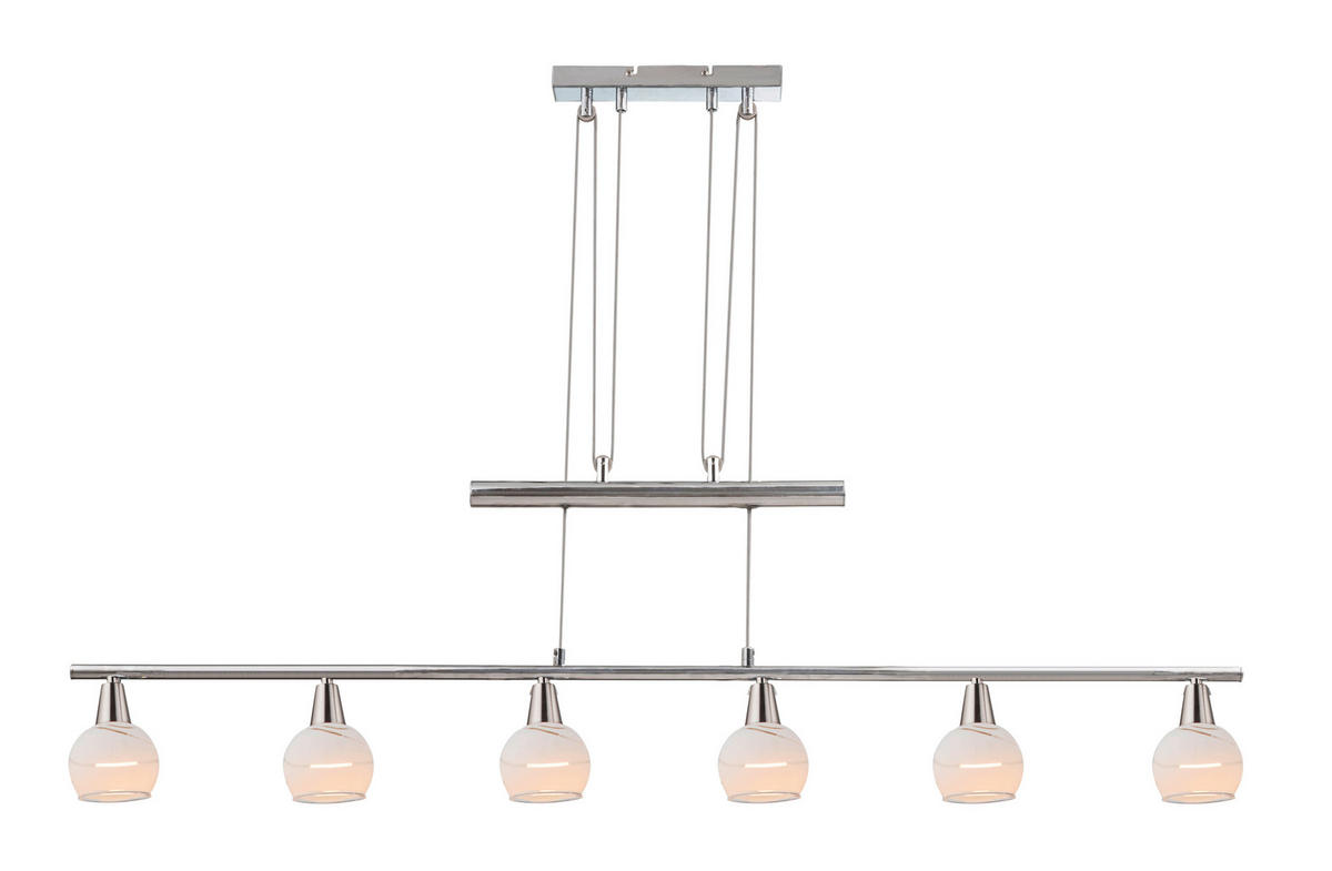 LED-HÄNGELEUCHTE 90/9,8/160 cm    - Basics, Glas/Metall (90/9,8/160cm) - Globo