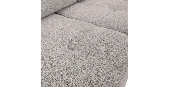 Ecksofa mit Funktion Grau Flachgewebe Zierkissen, Rückenkissen, Bettkasten, Schlaffunktion, Rücken echt, Liegefläche im Originalstoff  - Schwarz/Grau, KONVENTIONELL, Kunststoff/Textil (277/190cm) - Carryhome