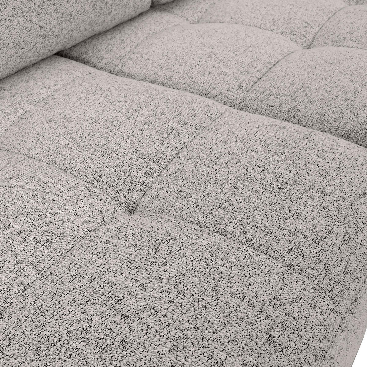 Ecksofa mit Funktion Grau Flachgewebe Zierkissen, Rückenkissen, Bettkasten, Schlaffunktion, Rücken echt, Liegefläche im Originalstoff  - Schwarz/Grau, KONVENTIONELL, Kunststoff/Textil (277/190cm) - Carryhome