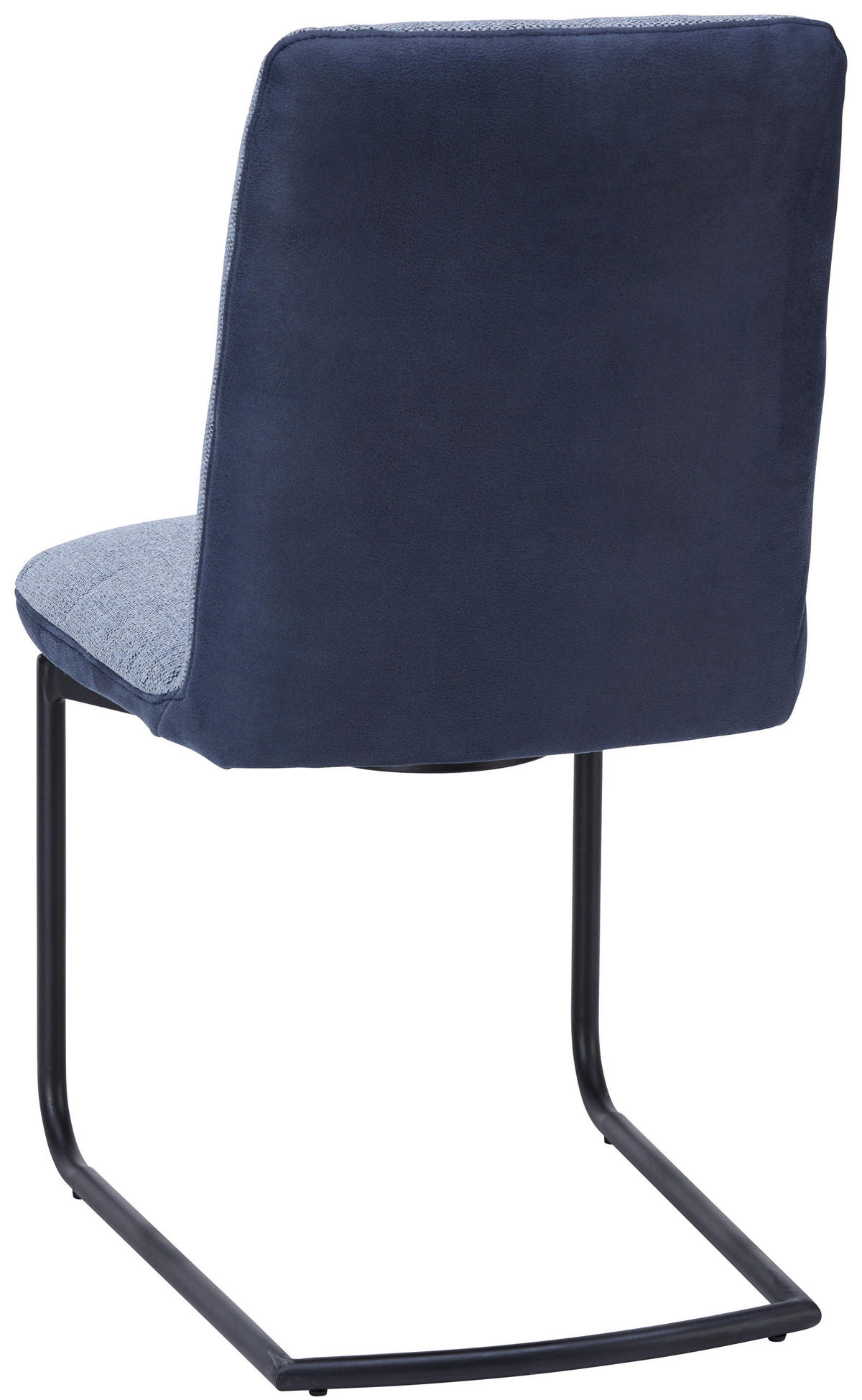 SCHWINGSTUHL  in Stahl Flachgewebe  - Blau/Anthrazit, Design, Textil/Metall (48/91/62cm) - Dieter Knoll