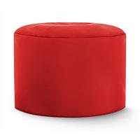 TABURE IZ BLAGA, tekstil rdeča  - rdeča, Konvencionalno, tekstil (50/30cm)