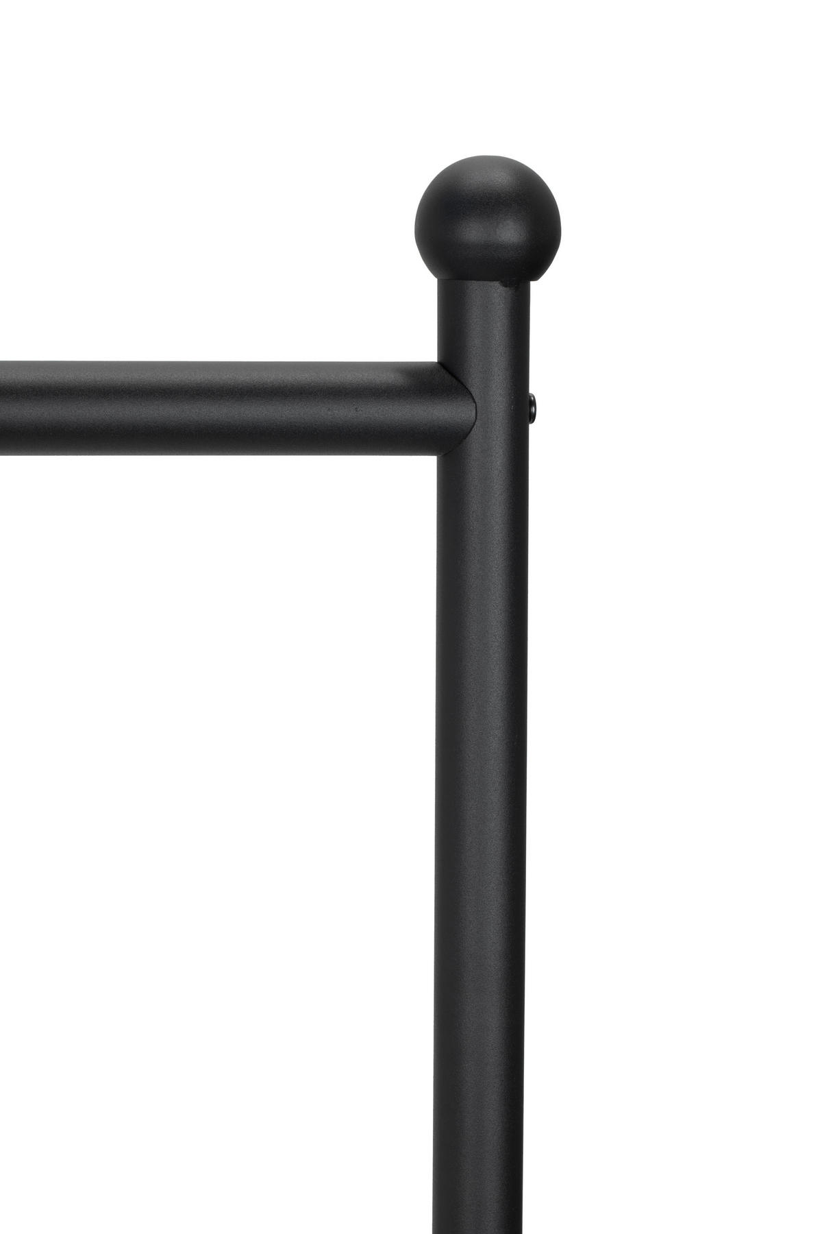KLEIDERWAGEN in Schwarz 68/170/43 cm   - Schwarz, Modern, Metall (68/170/43cm) - PBJ
