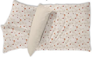 LENJERIE DE PAT CU DOUĂ FEțE 220/200 cm  - crem, textil (220/200cm) - Esposa