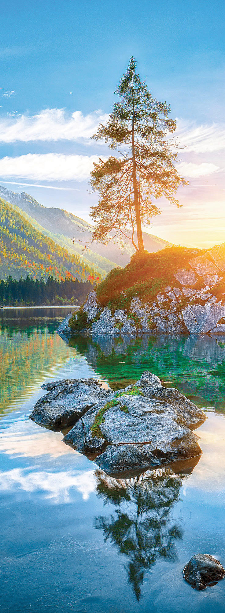 GLASBILD Landschaft & Natur  - Multicolor, Natur, Glas (30/80/1,40cm) - Euroart