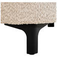 3-SITZER-SOFA  in Chenille Beige  - Beige/Schwarz, KONVENTIONELL, Textil/Metall (228/84/99cm) - Carryhome