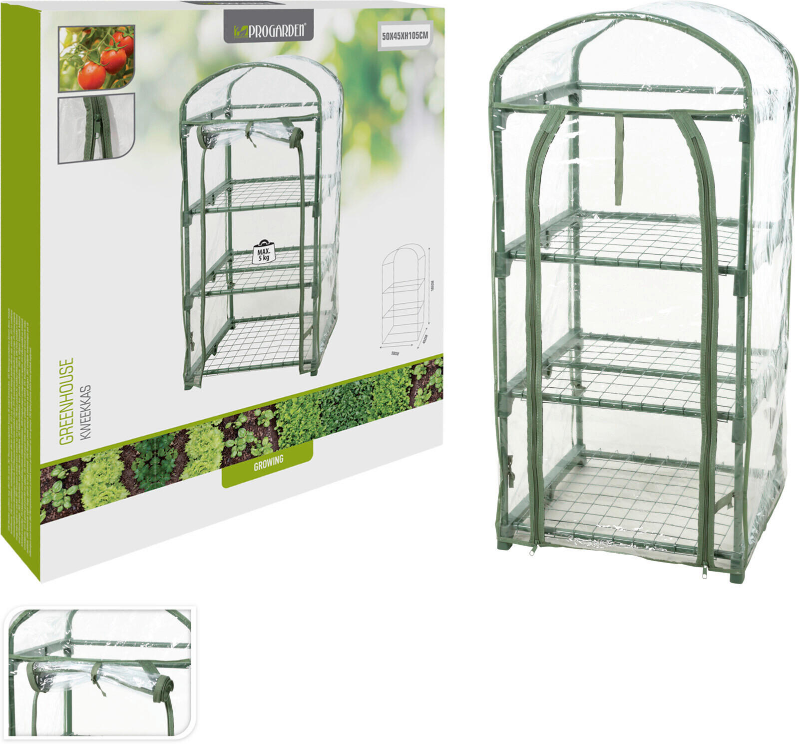 Gewächshaus Hellgrün/transpartent