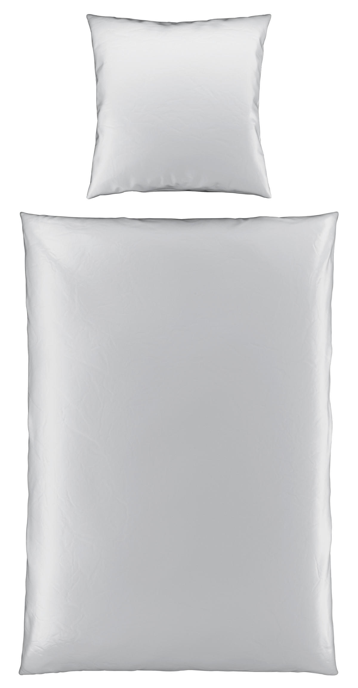 BETTWÄSCHE Satin 135/200 cm  - Grau, MODERN, Textil (135/200cm) - Novel