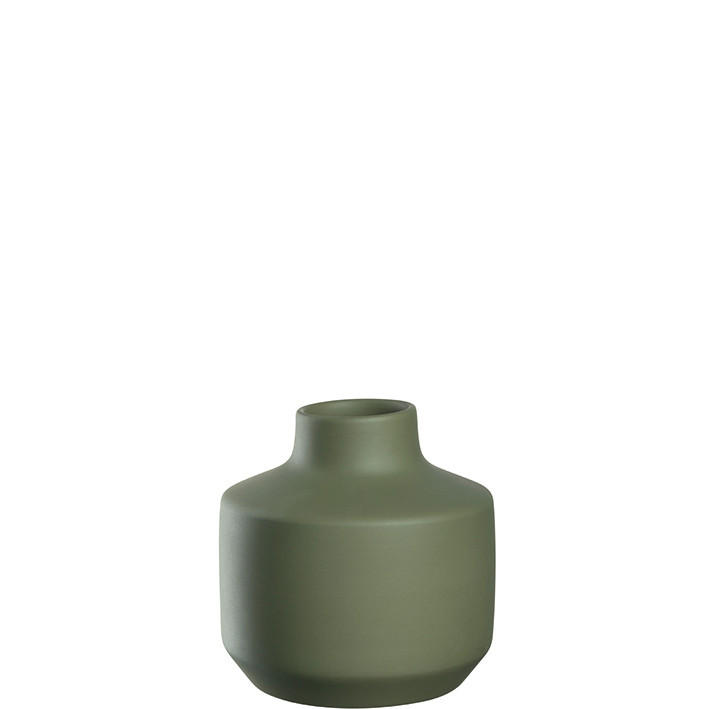 VASE  - Grün, Basics, Keramik (18/19/18cm) - Leonardo