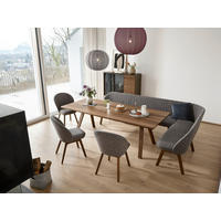 ESSTISCH in Holz 160/100/75 cm  - Nussbaumfarben, Design, Holz (160/100/75cm) - TEAM 7