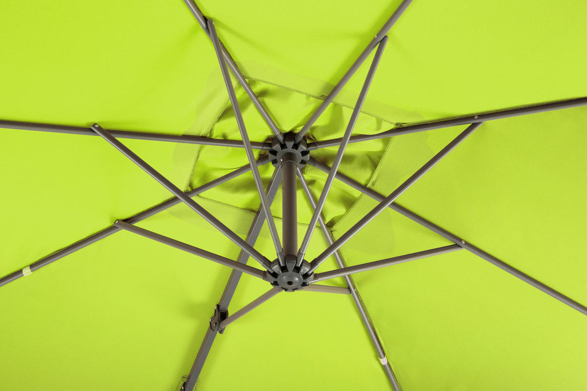 AMPELSCHIRM   - Anthrazit/Grün, Basics, Textil/Metall (300/239/230cm) - Schneider