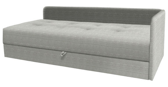 LIEGE in Velours Kaschmir - Kaschmir/Schwarz, KONVENTIONELL, Kunststoff/Textil (205/80/95cm) - Xora