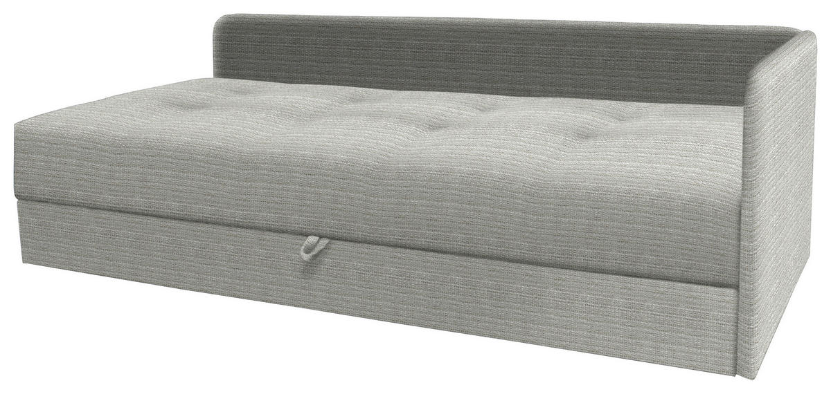 LIEGE in Velours Kaschmir  - Kaschmir/Schwarz, Konventionell, Kunststoff/Textil (205/80/95cm) - Xora