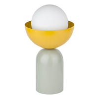 TISCHLEUCHTE 20/36,5 cm   - Gelb/Grün, Basics, Glas/Metall (20/36,5cm) - Osram