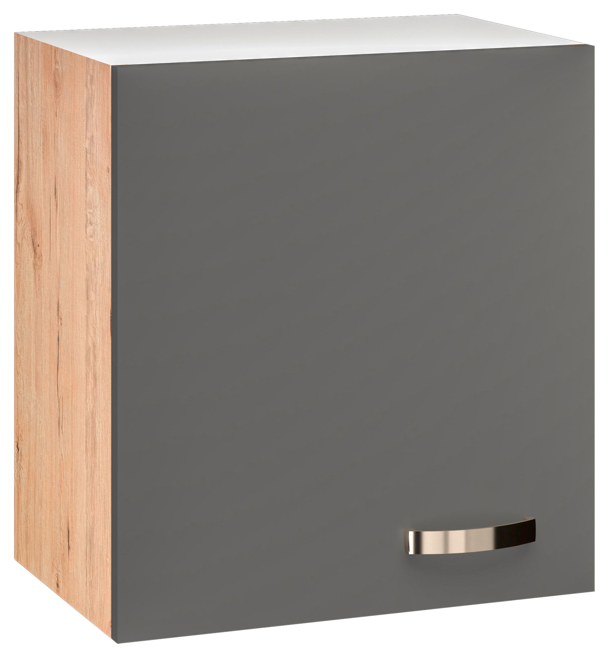 Thumbnail - FlexWell Küchenoberschrank, Eiche San Remo, Dunkelgrau, Metall, 1 Fächer, einzeln stellbar, 50x54x32 cm, Made in Germany...
