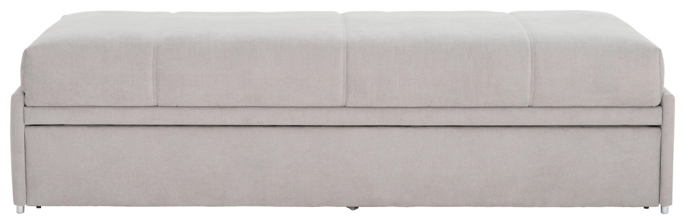 SCHLAFSOFA Flachgewebe Hellgrau  - Hellgrau, Design, Textil (212/56/98cm) - Bali