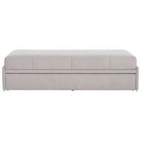SCHLAFSOFA Flachgewebe Hellgrau  - Hellgrau, Design, Textil (212/56/98cm) - Bali