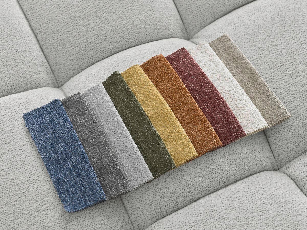 ECKSCHLAFSOFA EVEREST  mit Rücken echt, Armteil links, Armteil rechts Flachgewebe Hellgrau  - Hellgrau/Schwarz, MODERN, Kunststoff/Textil (212/423/198cm)