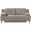 SCHLAFSOFA in Cord Hellbraun  - Hellbraun/Schwarz, Modern, Textil/Metall (197/92/88cm) - Novel