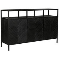 KUHINJSKI OTOK - črna, Design, kovina/les (180/110/50cm) - Livetastic