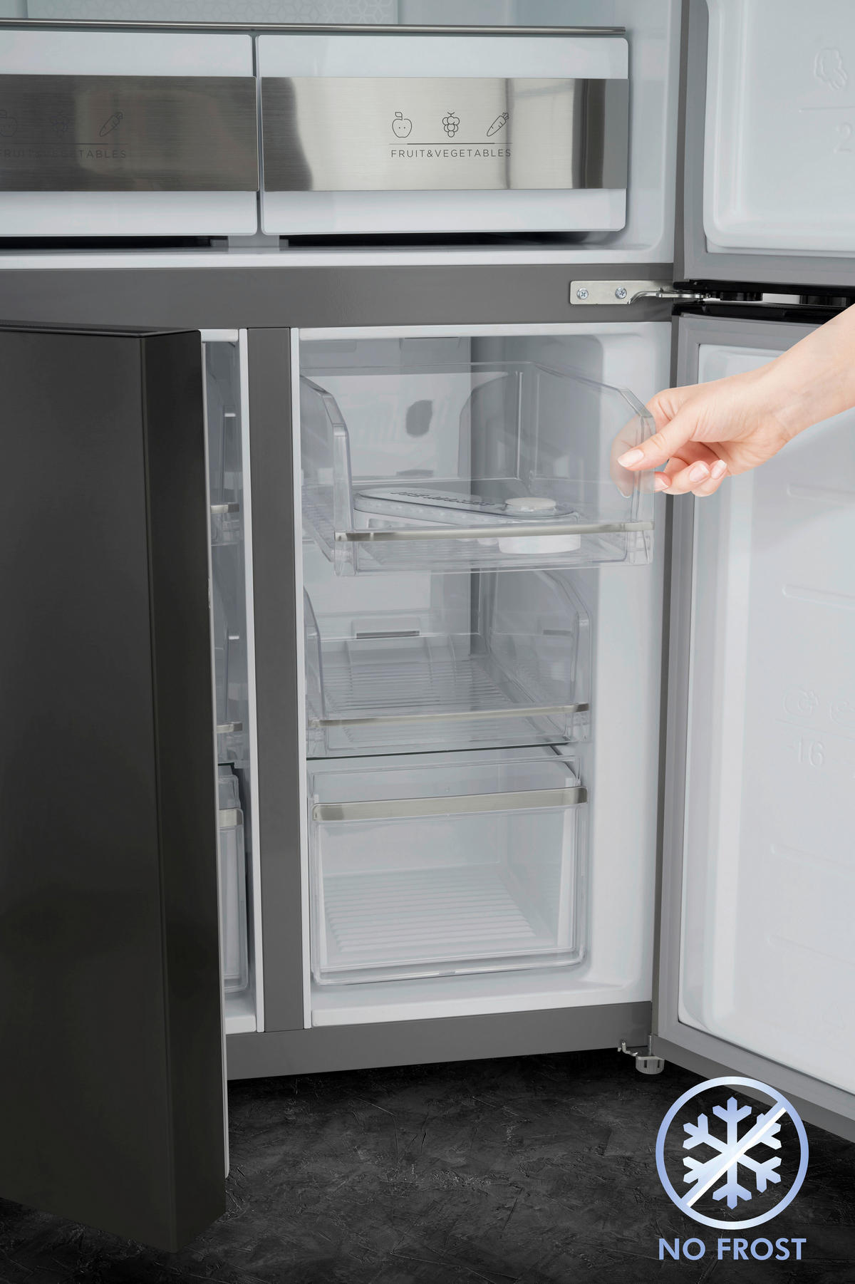 MULTI-DOOR 7801.4812  - Schwarz, KONVENTIONELL, Metall (75,5/83,3/180,8cm) - Trisa Electronics