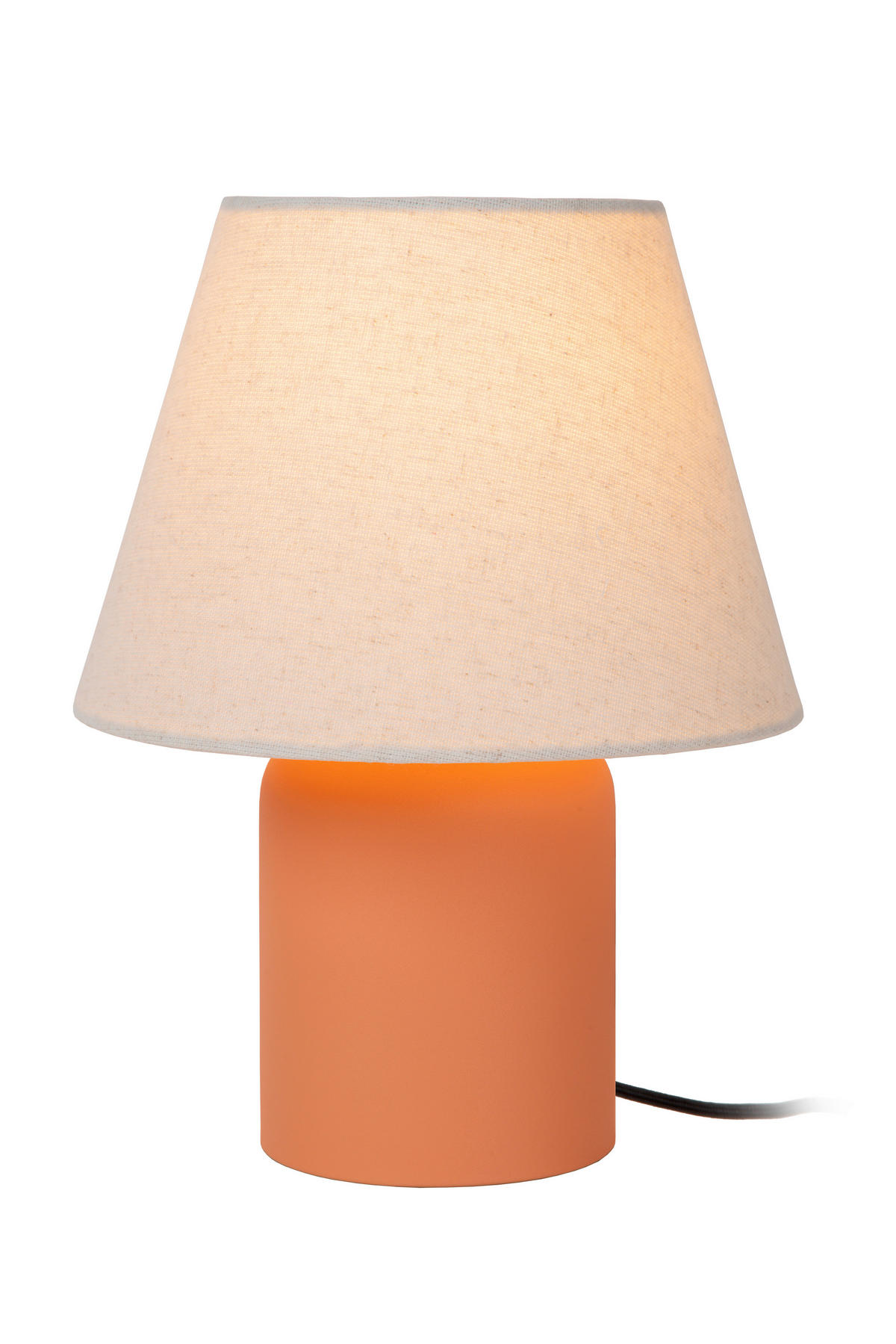 TISCHLEUCHTE 20/20/27 cm   - Orange/Weiß, Design, Keramik (20/20/27cm) - Lucide