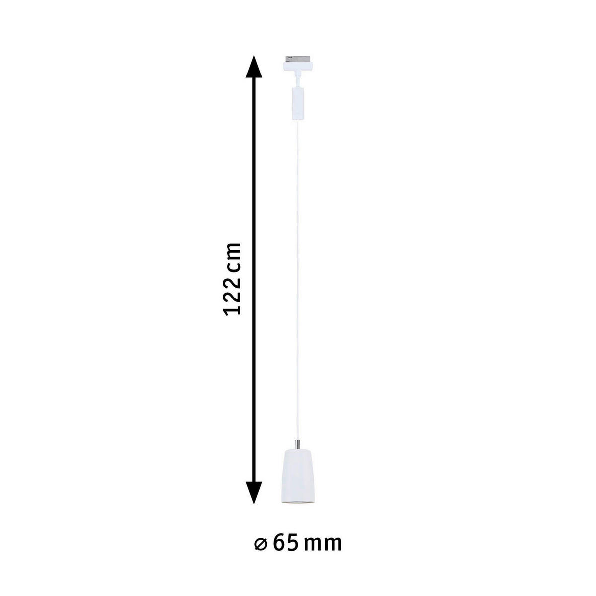 SCHIENENSYSTEM-HÄNGELEUCHTE URail Pendel Cover 6,5/122 cm   - Basics (6,5/122cm) - Paulmann