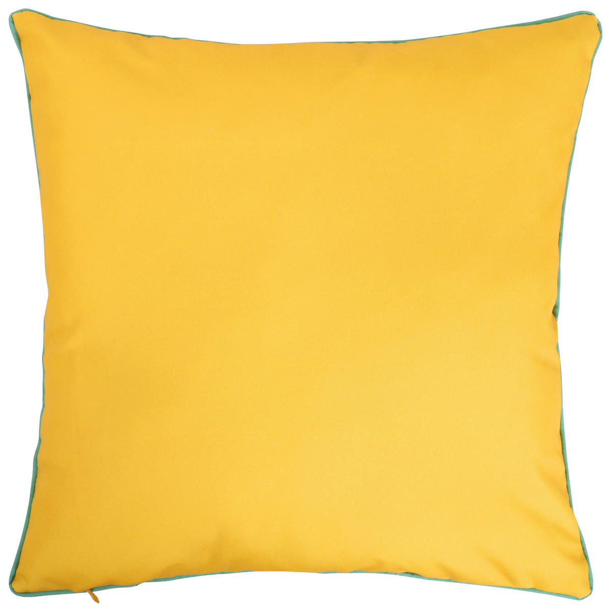 OUTDOOR-KISSEN in Gelb, Weiß Uni 45/45 cm  - Gelb/Weiß, Trend, Textil (45/45cm) - Esposa