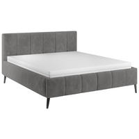 POLSTERBETT 180/200 cm  in Anthrazit  - Anthrazit/Schwarz, Trend, Holz/Textil (180/200cm) - home24