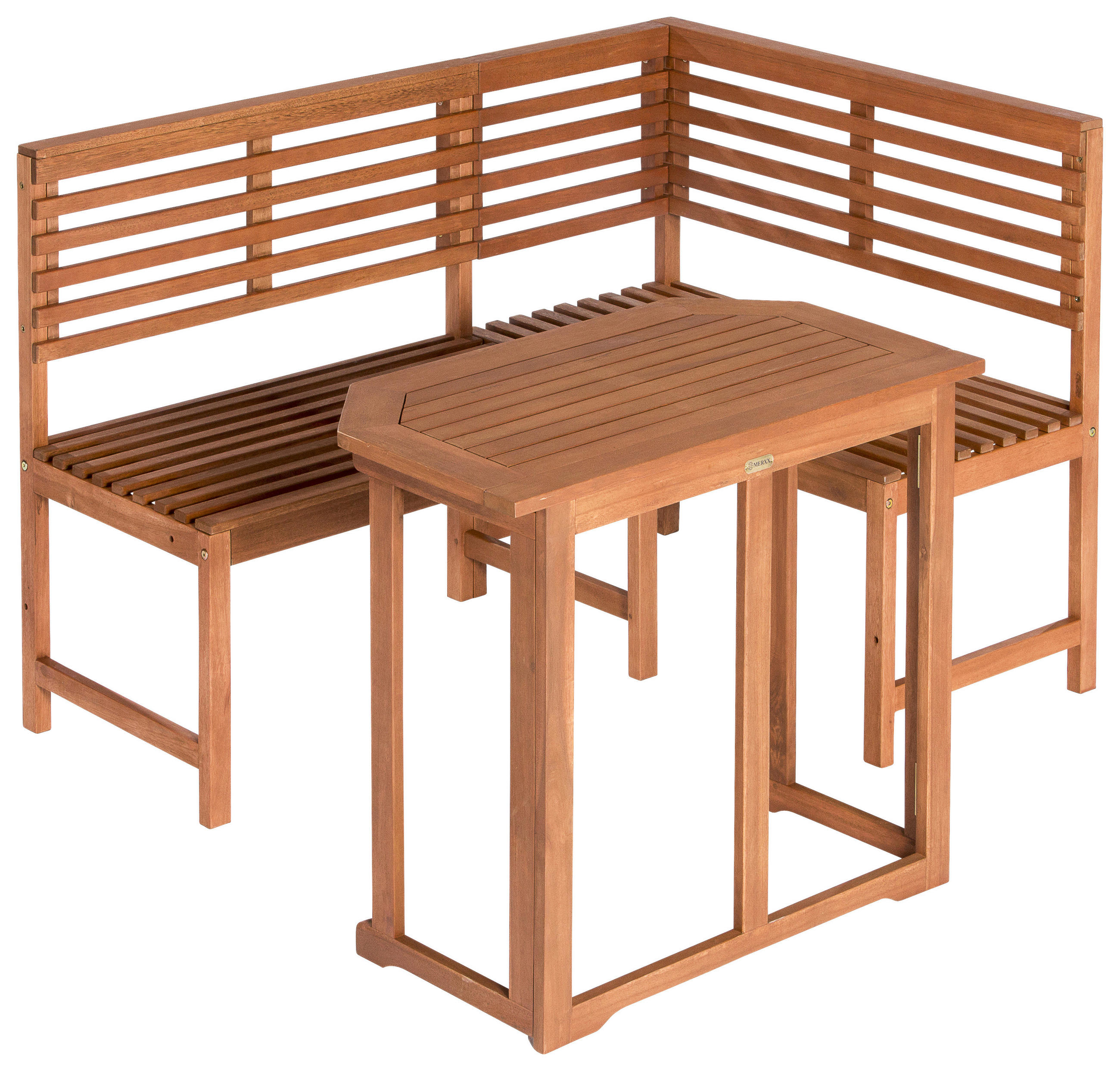 GARTENTISCHGRUPPE Eukalyptusholz massiv  - Naturfarben, KONVENTIONELL, Holz - Gardenson