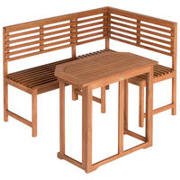 GARTENTISCHGRUPPE Eukalyptusholz massiv  - Naturfarben, KONVENTIONELL, Holz - Gardenson
