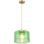 HÄNGELEUCHTE 25/125 cm  - Grün, Trend, Glas/Metall (25/125cm) - Novel