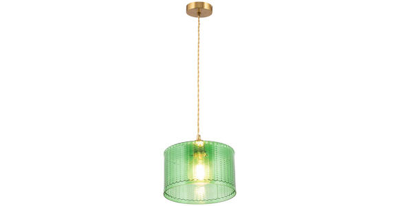 HÄNGELEUCHTE 25/125 cm  - Grün, Trend, Glas/Metall (25/125cm) - Novel