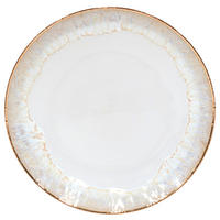 SPEISETELLER Weiß Hochglanz, Goldfarben 27/2,9 cm TAORMINA  - Weiß Hochglanz/Goldfarben, Basics, Keramik (27/2,9cm) - Costa Nova