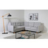 ECKSOFA Noret Hellgrau  - Buchefarben/Hellgrau, Design, Holz/Textil (242/242cm) - MID.YOU