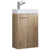 WASCHTISCHKOMBI 40,5 cm  - Weiss/Sonoma Eiche, Modern, Keramik/Holzwerkstoff (40,5cm) - MID.YOU